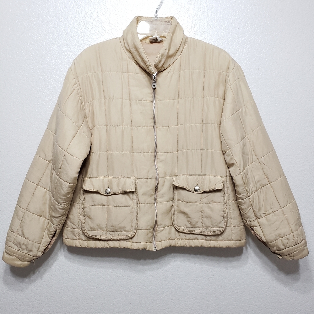 Silk Full Zip Puff Jacket☕️